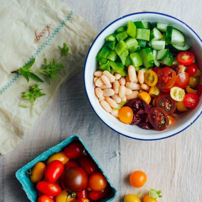 Crispy, Cool & Refreshing  |  Greek Navy Bean Salad