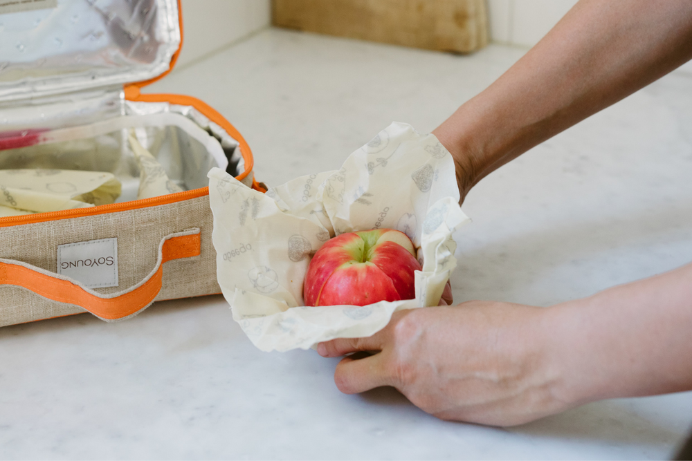 Apple Storage Wrapper How to Store Apples | Reusable Beeswax Food Wrap | Abeego